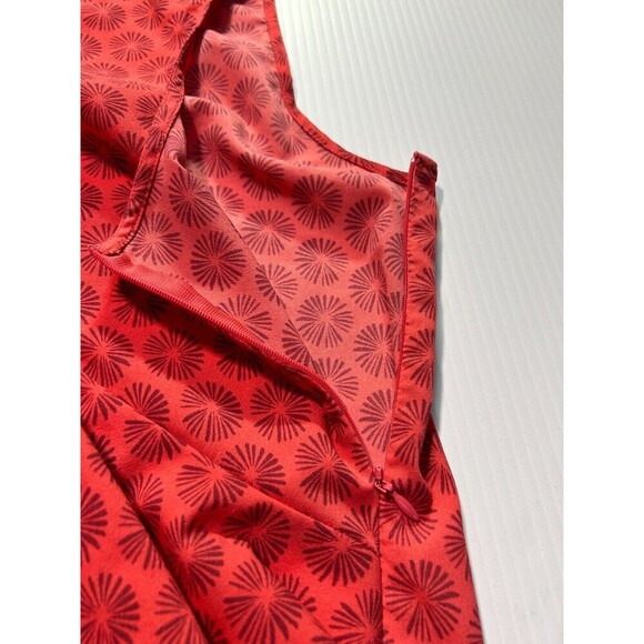 Banana Republic Asymmetrical Ruffle Size Large Womens Tank Top Blouse Coral - Picture 7 of 9